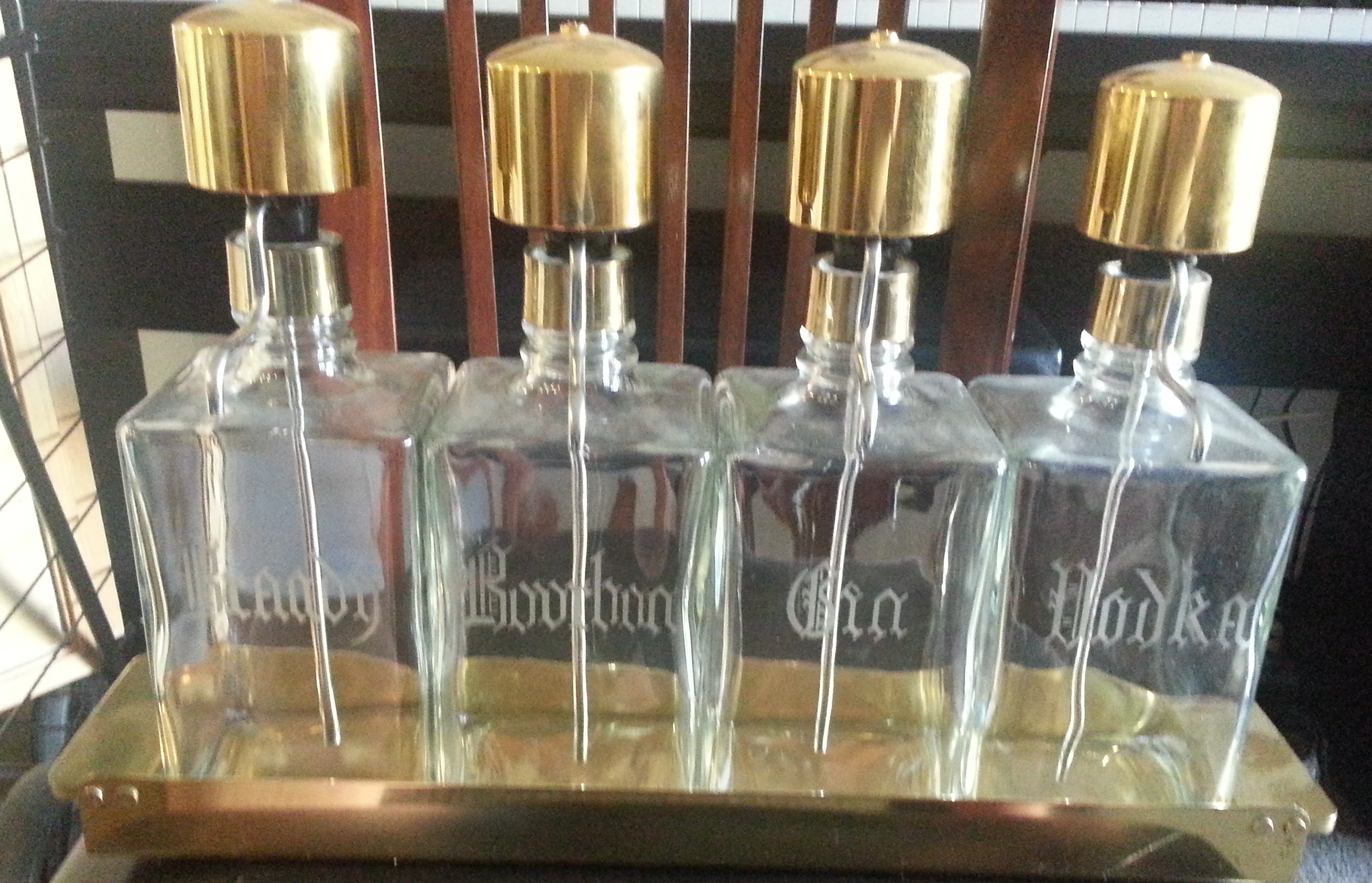 Brass Liquor Decanter Set InstAppraisal